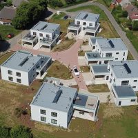 Luftbild von den Golfvillen